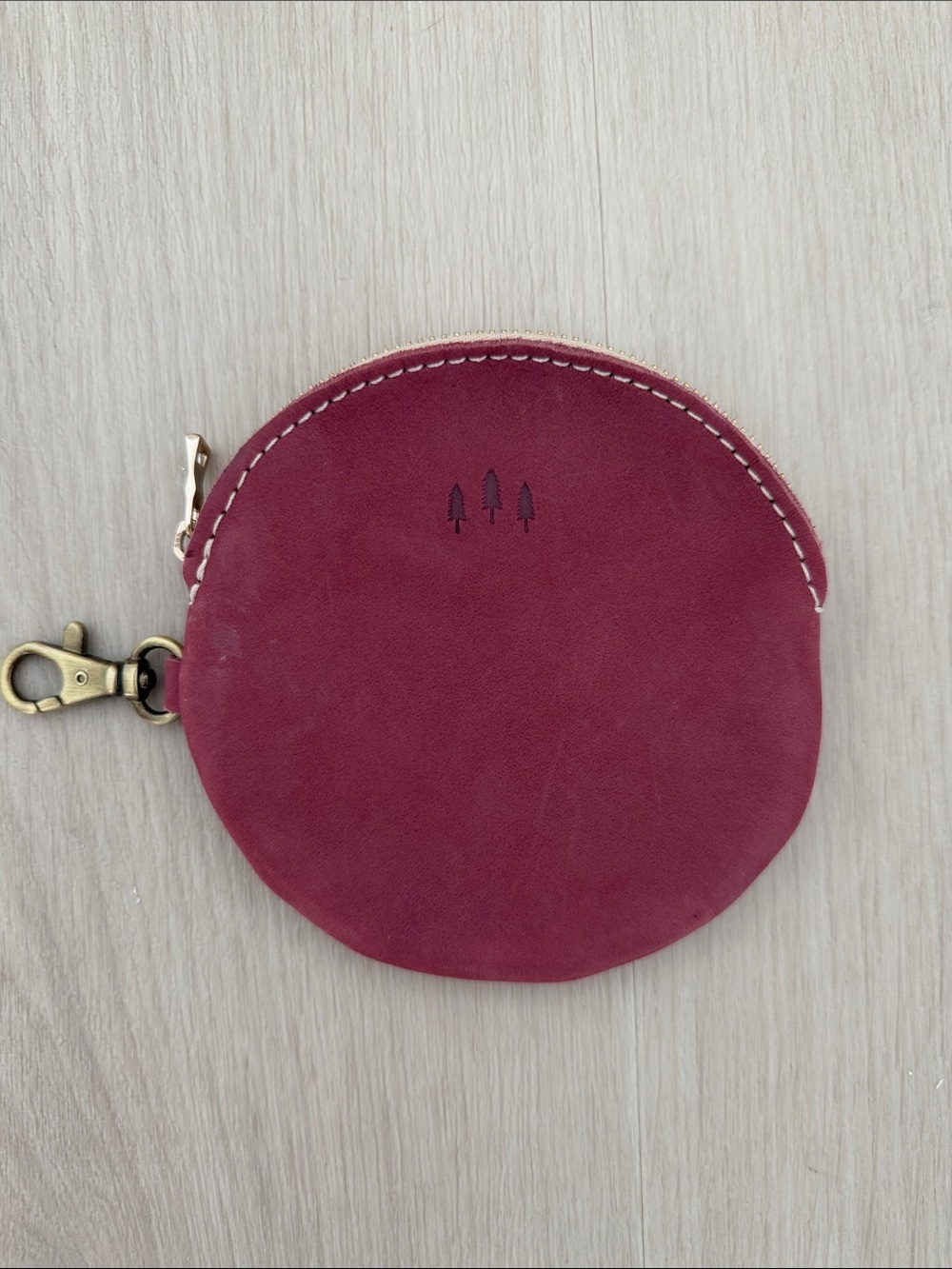 Portland Leather Goods - Gordita Pouch - Coin Purse - Burgundy - Like New